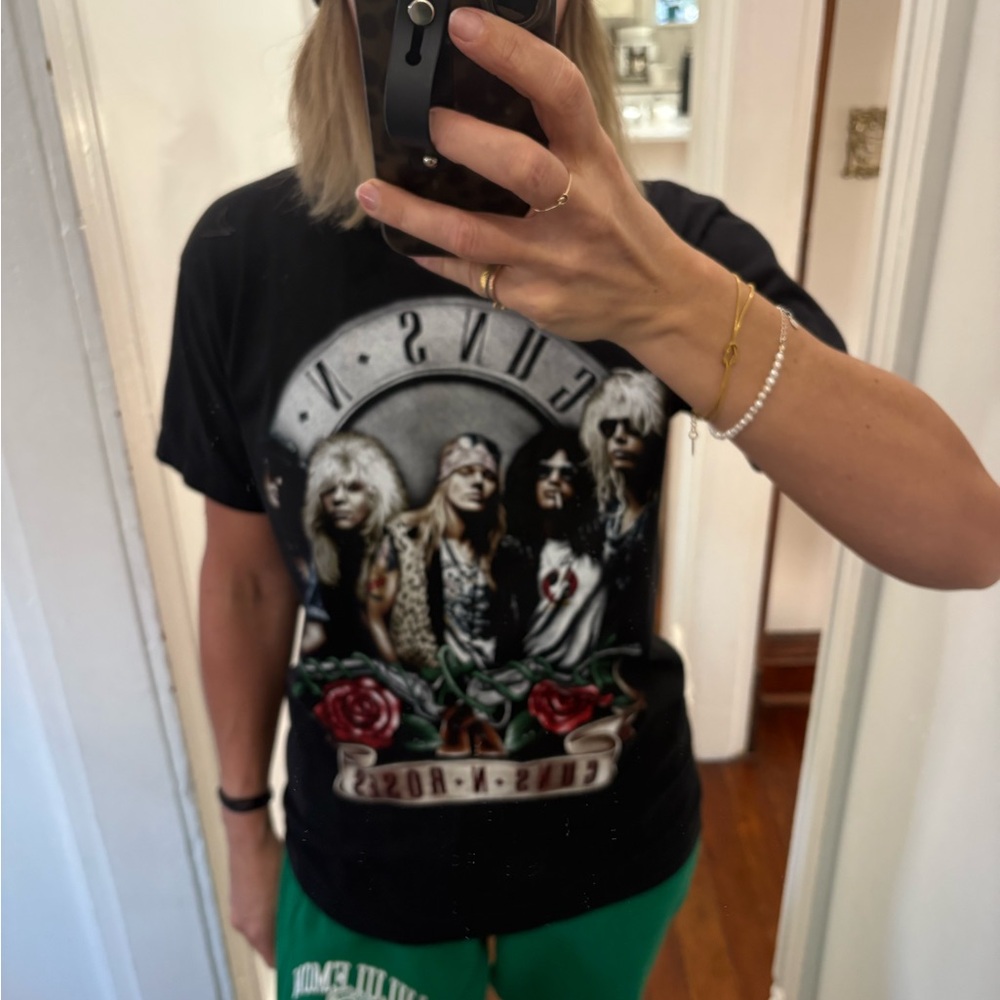 Black Graphic Band T-Shirt